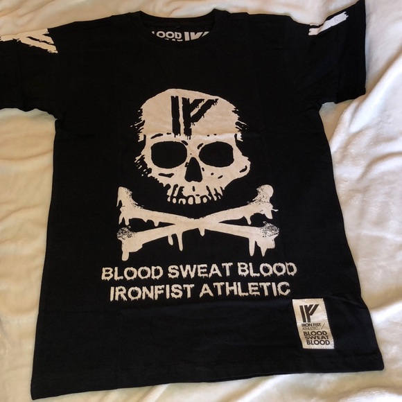 Iron Fist Blood Sweat Blood Skull Tee, NWT - Picture 1 of 6